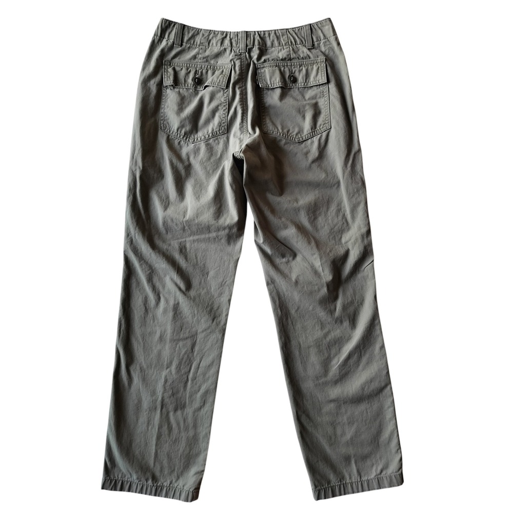 Levi's Women's Sage Green Lightweight Mide Rise Straight leg Pants Size 28 - Picture 6 of 10